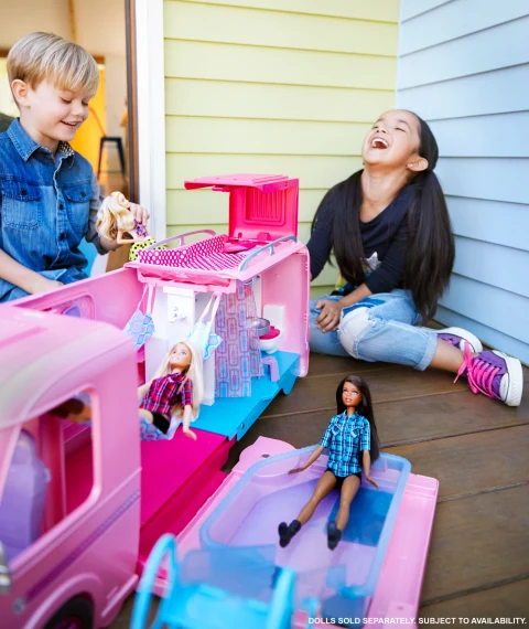 Barbie DreamCamper pink Walmart