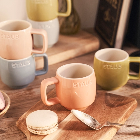 STAUB Ceramique Macaron Espresso Mug Set 100 ml / 6 Piece Mixed