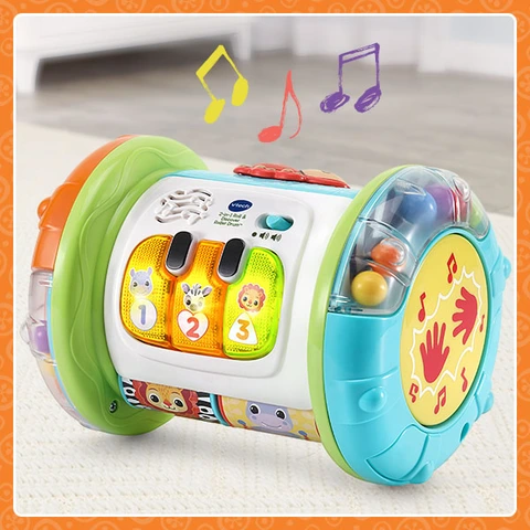 VTech 2 in 1 Roll Discover Roller Drum Walmart Exclusive English Version 3 Months Walmart