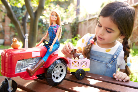 Barbie Carrieres Poupee Fermiere et tracteur Walmart