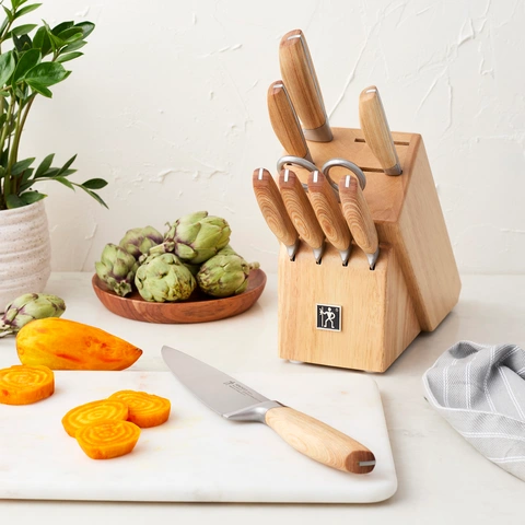 HENCKELS Pakka 7 Piece, Knife Block Set, Nature - Walmart.ca