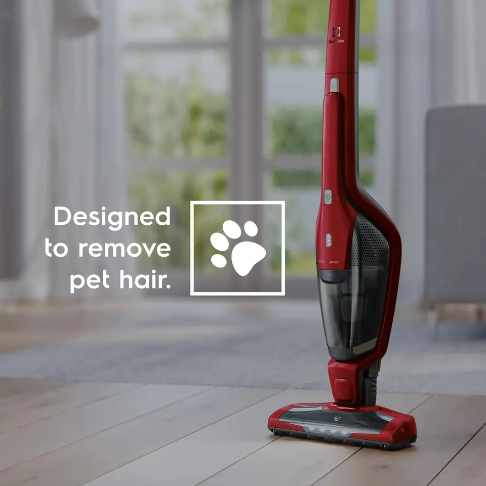 Electrolux Ergorapido Stick, Lightweight Cordless Vacuum with LED