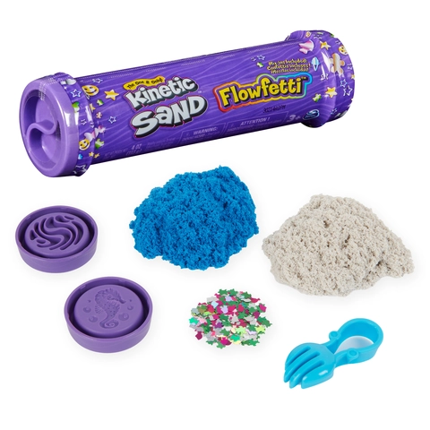 Kinetic Sand Flowfetti 4oz Play Sand with Glitter Mix ins Portable Surprise Sensory Toys for Kids Ages 3 Play Sand with Glitter Mix Walmart