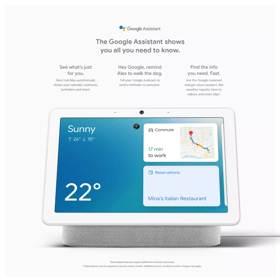 Google Nest Hub Max, Chalk - Walmart.ca Google Nest Hub Max, Chalk - Walmart.ca