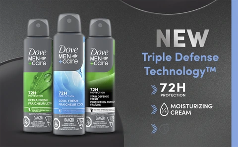 Rexona スプレー 72H/48H-2 Dove 250ml 4セット Dove Men+Care Cool Fresh 72H Dry Spray Antiperspirant Deodorant