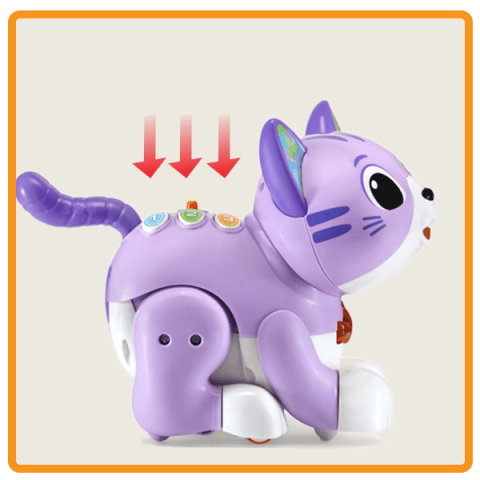 VTech Purr & Play Zippy Kitty - Interactive Cat Toy for Toddlers