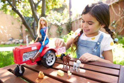 Barbie tractor walmart on sale