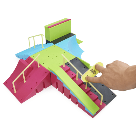 Tech Deck, Neon Mega Park X-Connect Creator, Glow-In-The-Dark