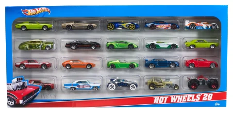 Hot Wheels ミニカー 20 セット Hot Wheels Set of 20 Toy Sports & Race Cars in 1:64 Scale
