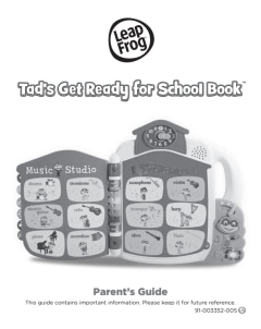 Leapfrog Tad S Get Ready For School Book English Version Walmart Canada