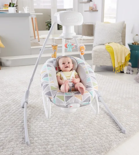 Cradle Fisher Deluxe Cradle In Cradle N Swing Fisher-Price 2-in-1