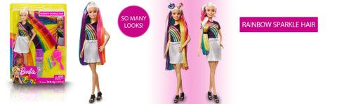 rainbow barbie doll